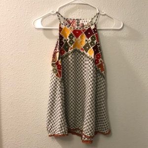 THML embroiled boho tank top